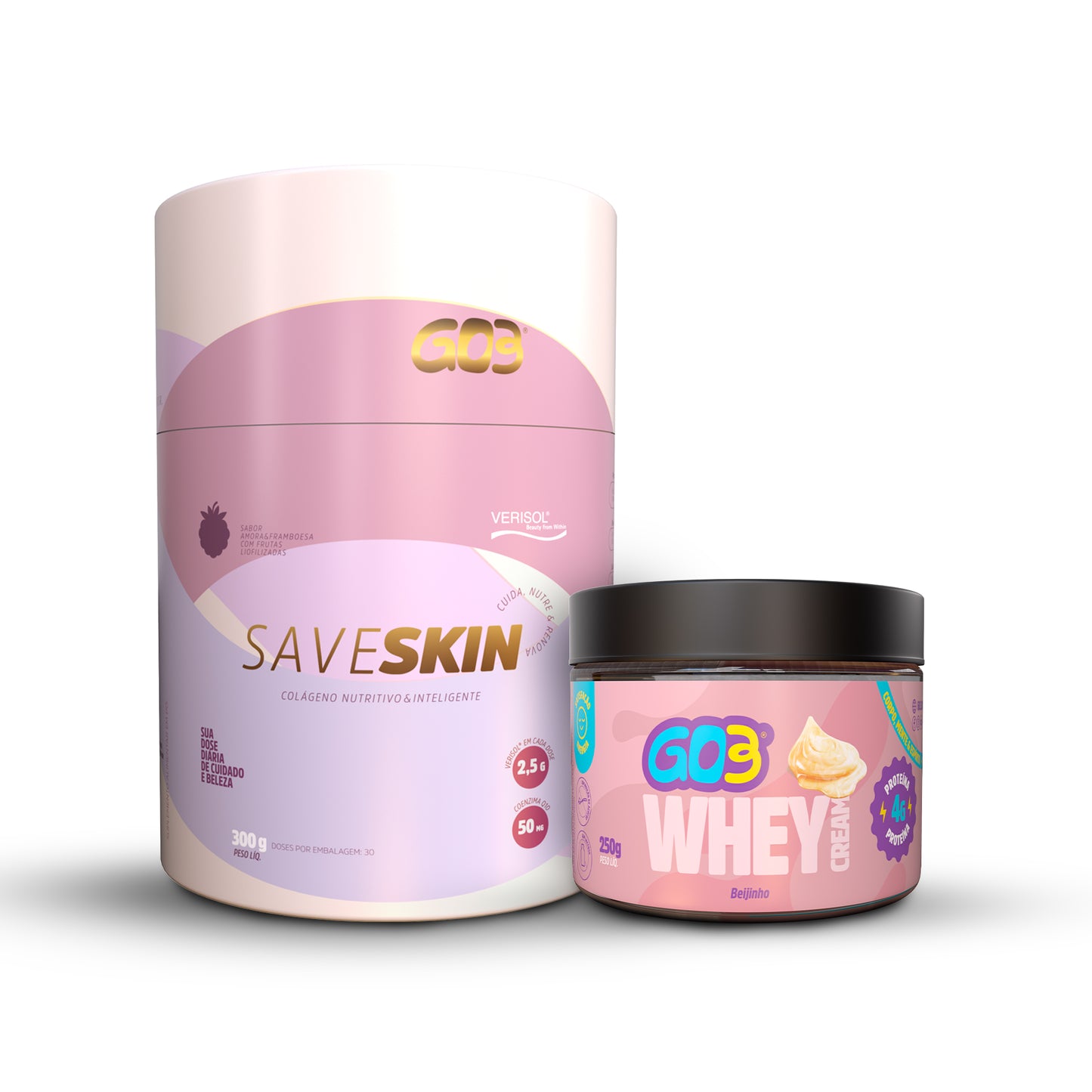 KIT SAVE SKIN + WHEY CREAM BEIJINHO 250 G
