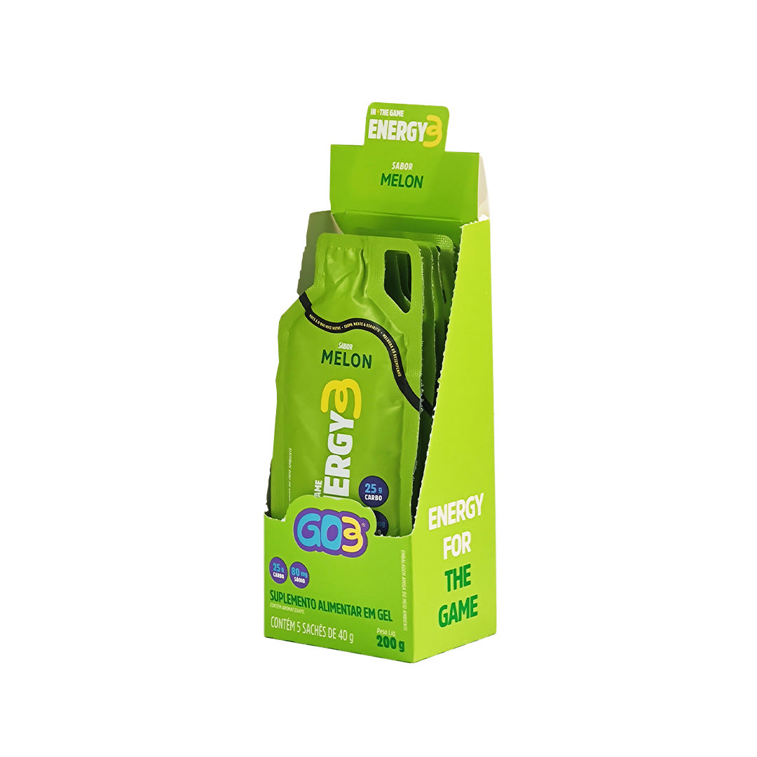 CARBOGEL ENERGY GO3 - MELON - DISPLAY 5 UNIDADES