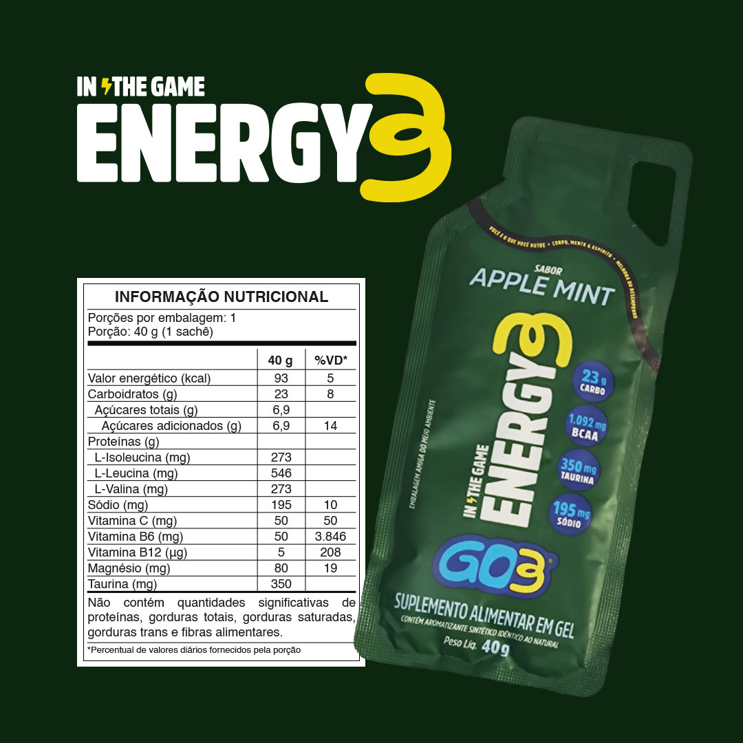 CARBOGEL ENERGY GO3 - APPLE MINT - DISPLAY 5 UNIDADES