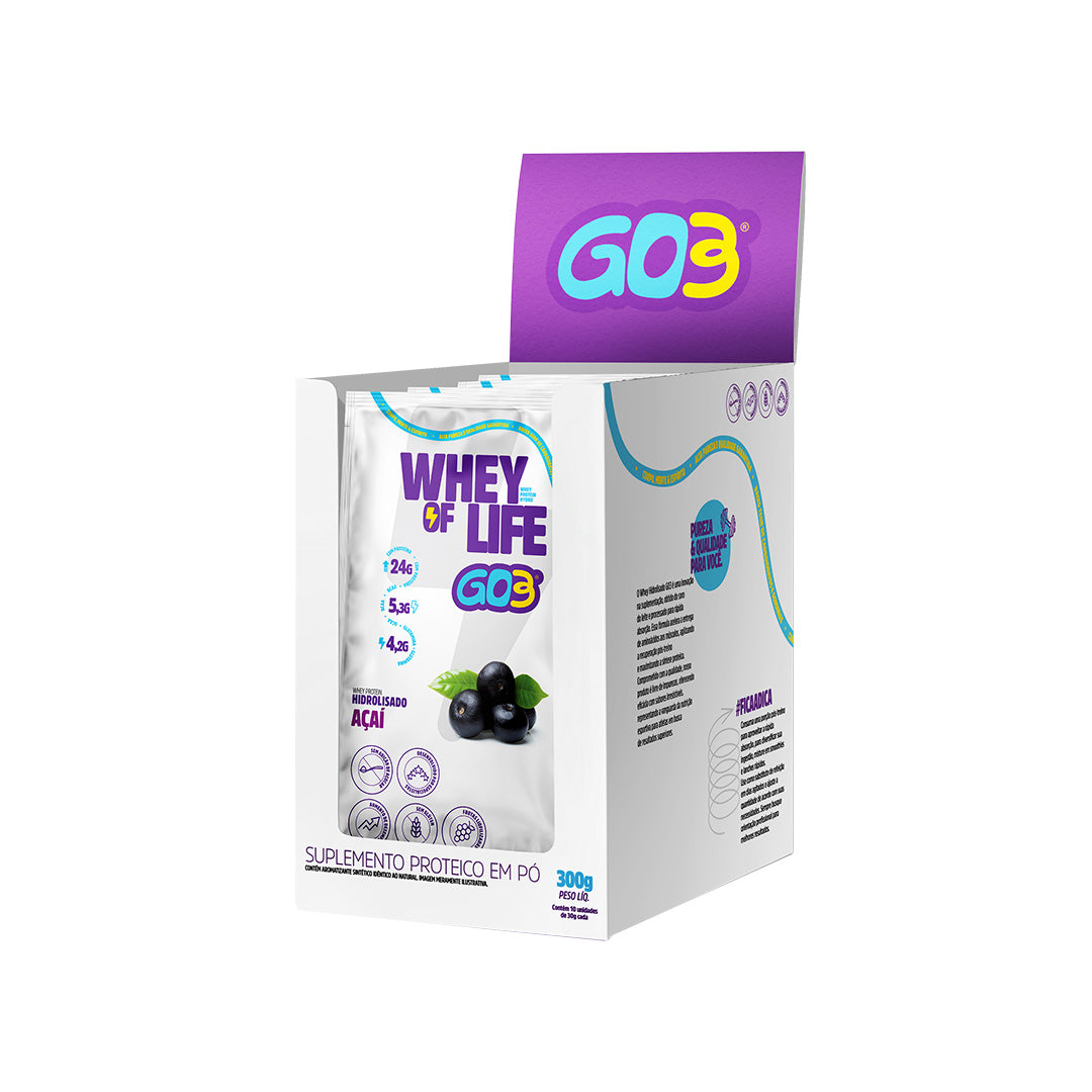 WHEY PROTEIN HIDROLISADO DISPLAY 10 SACHES GO3