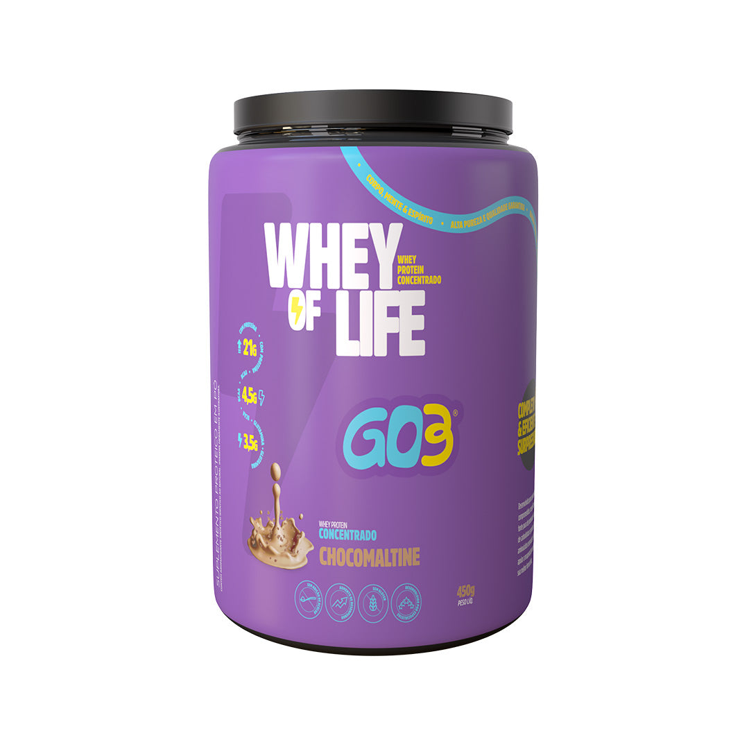 WHEY PROTEIN CONCENTRADO GO3 - 450 g