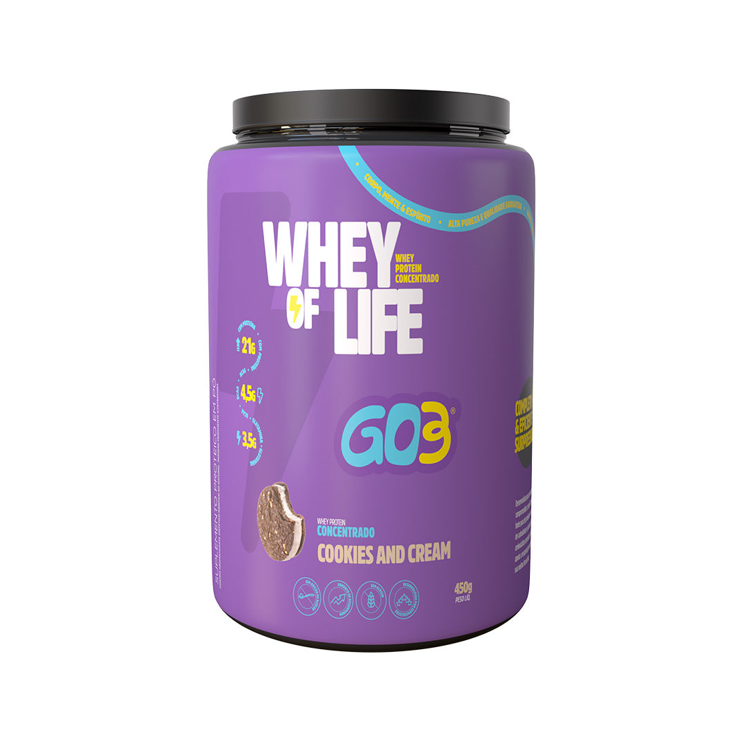 WHEY PROTEIN CONCENTRADO GO3 - 450 g