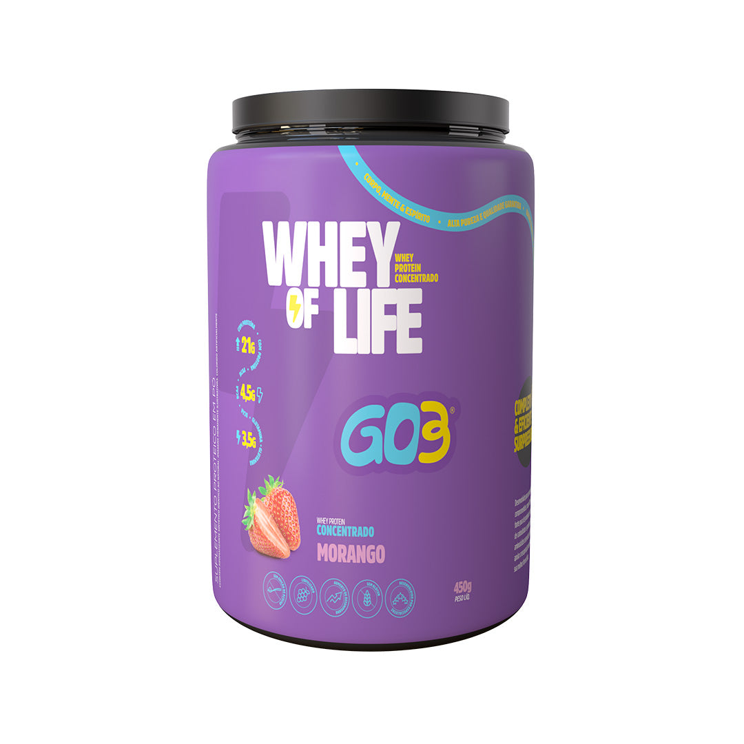 WHEY PROTEIN CONCENTRADO GO3 - 450 g