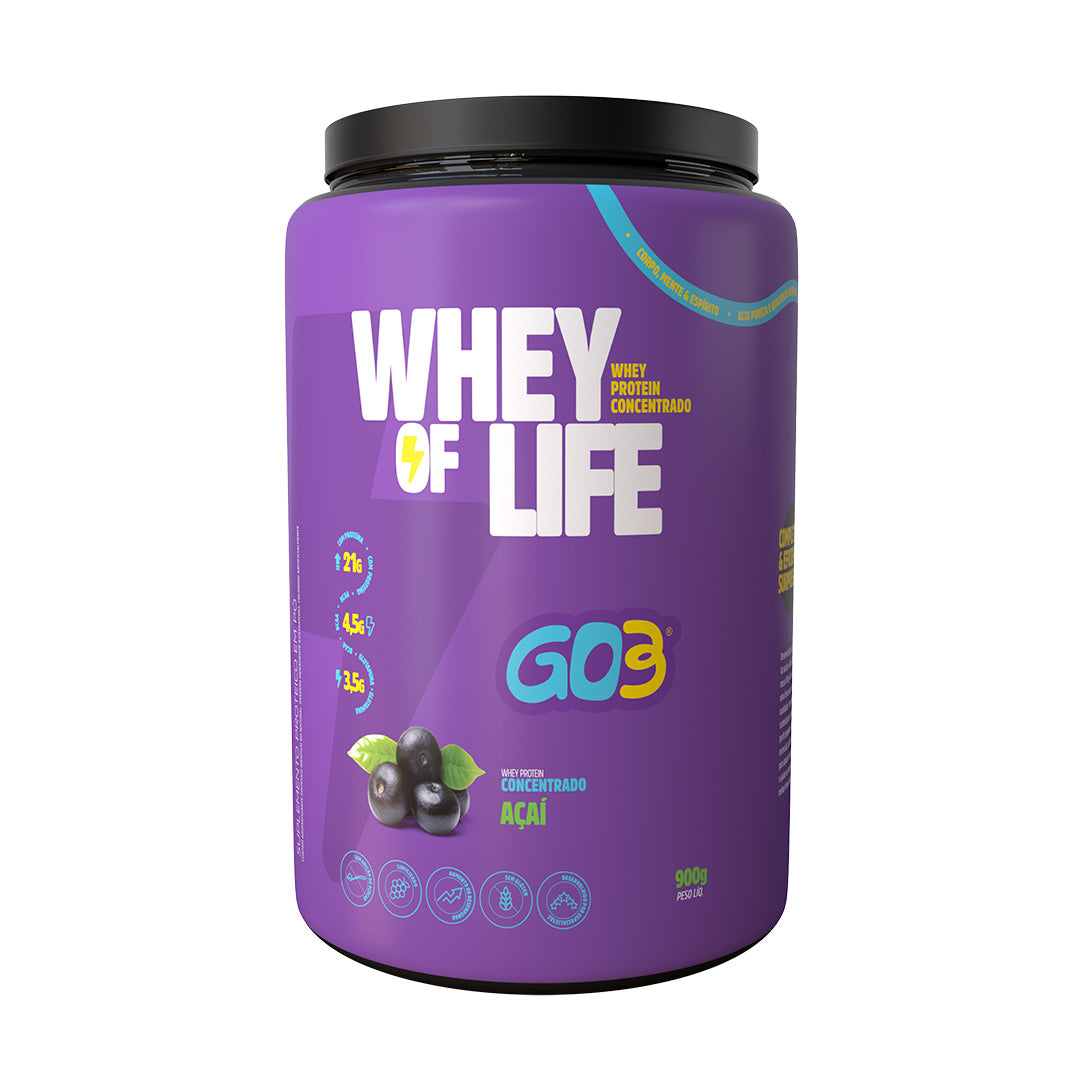 WHEY PROTEIN CONCENTRADO GO3 - 900 g
