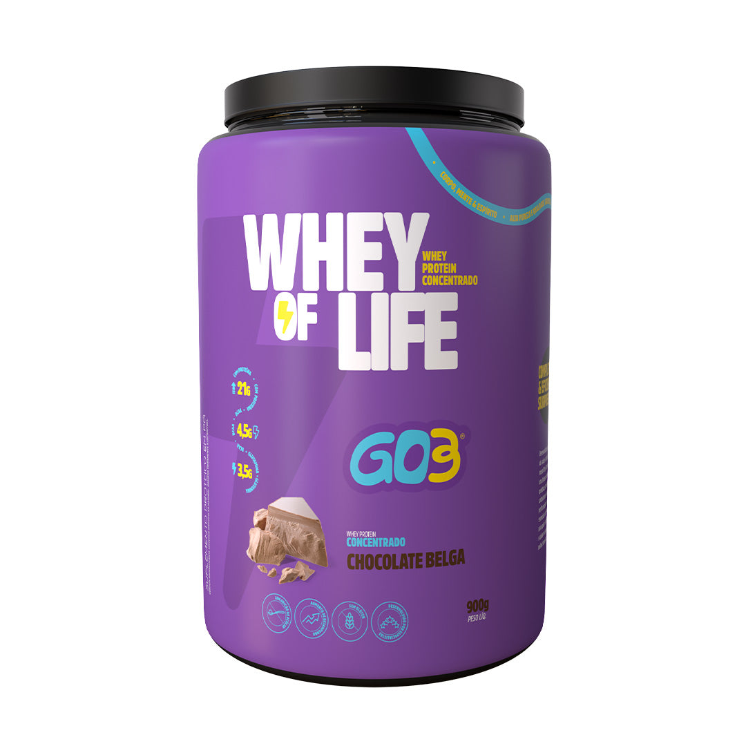 WHEY PROTEIN CONCENTRADO GO3 - 900 g