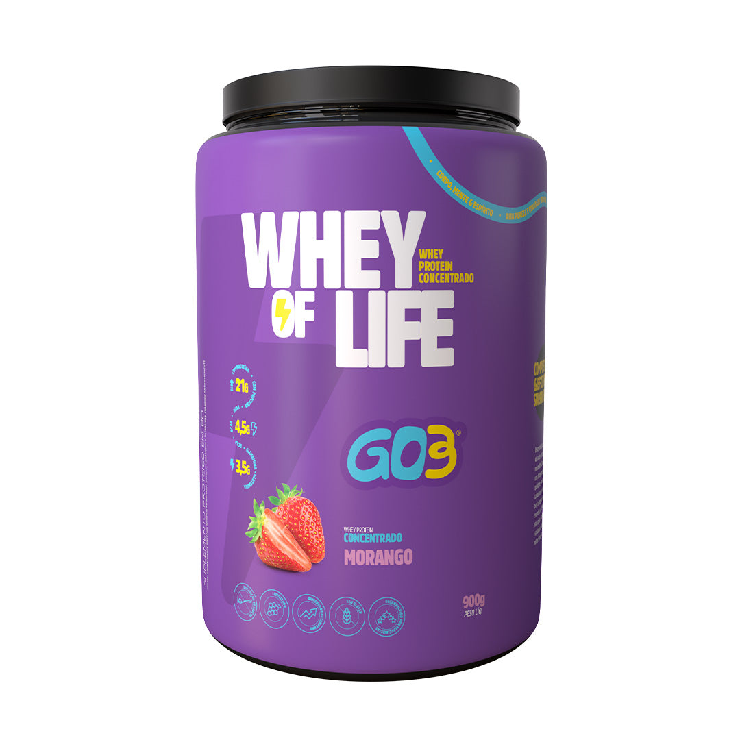 WHEY PROTEIN CONCENTRADO GO3 - 900 g