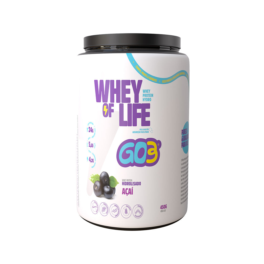 WHEY PROTEIN HIDROLISADO GO3 - 450G