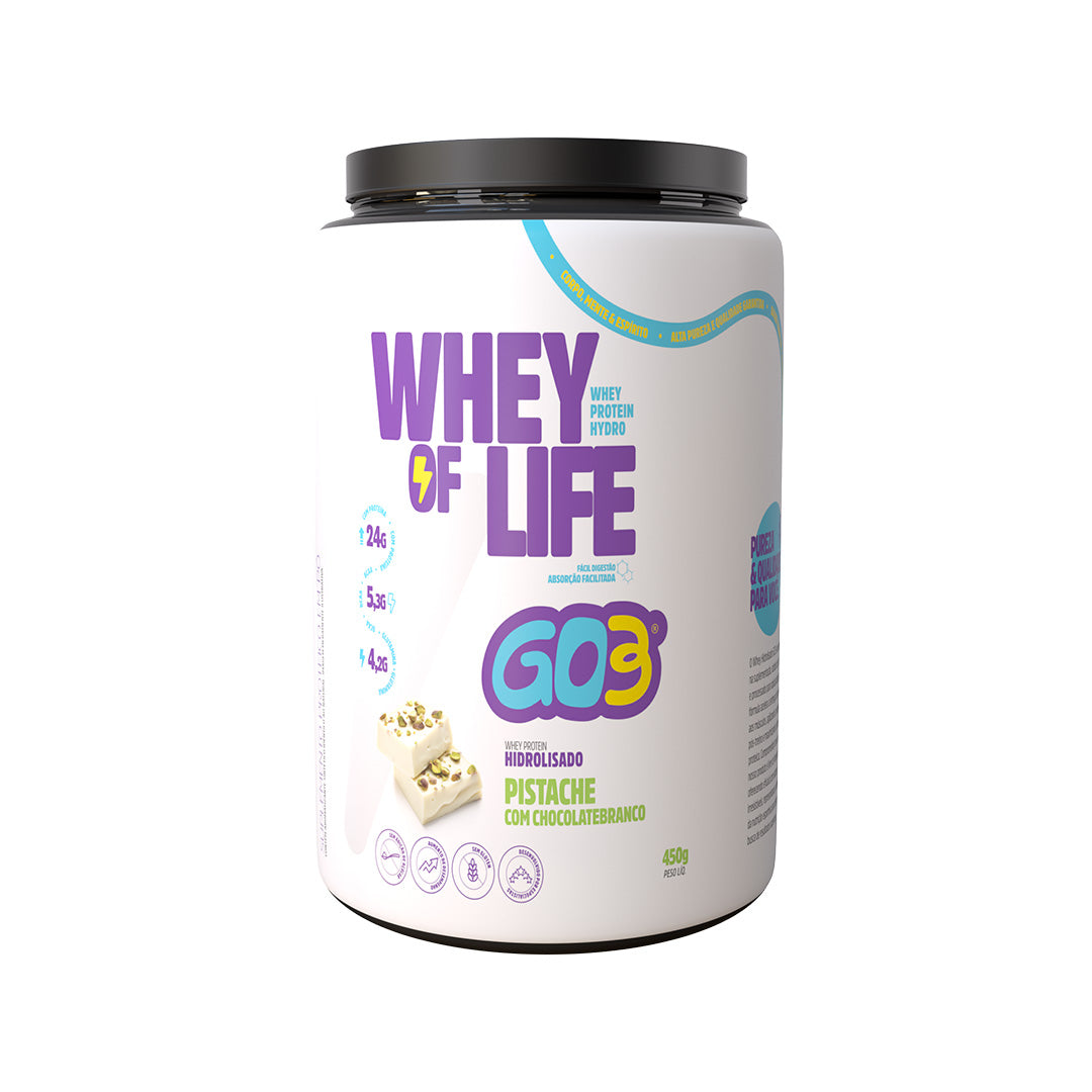 WHEY PROTEIN HIDROLISADO GO3 - 450G