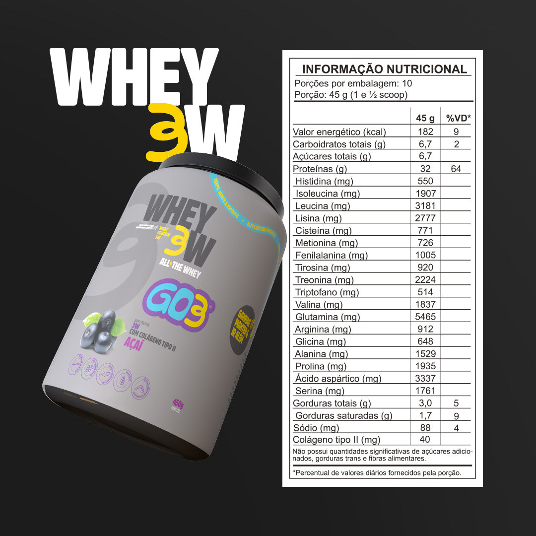 WHEY PROTEIN 3W GO3 - 450 G