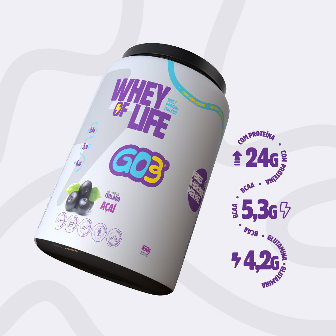 WHEY PROTEIN ISOLADO GO3 - 450 G