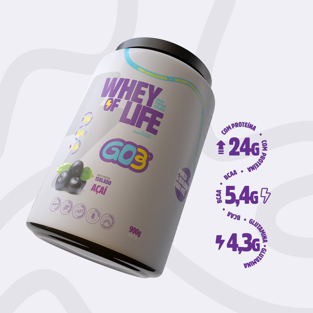 WHEY PROTEIN ISOLADO GO3 - 900 g