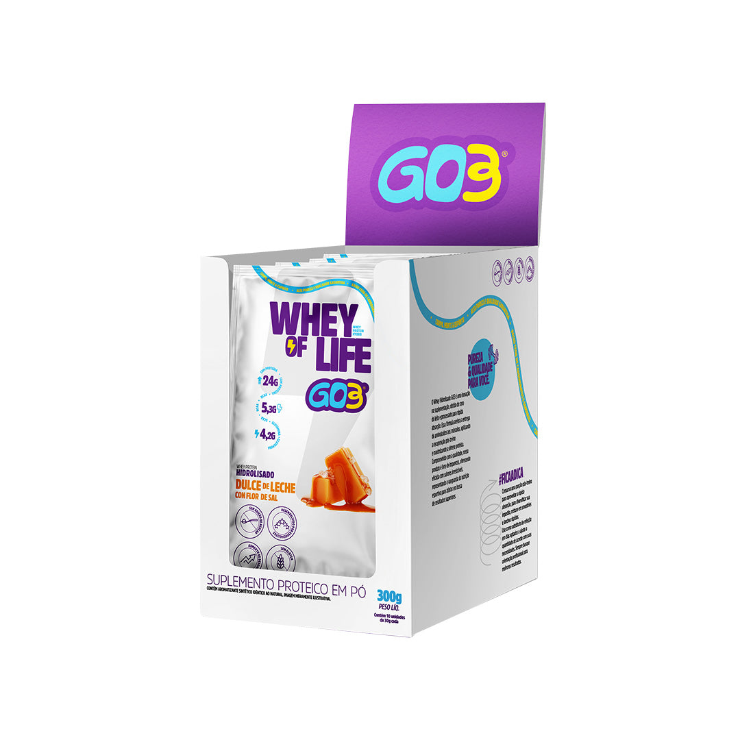 WHEY PROTEIN HIDROLISADO DISPLAY 10 SACHËS GO3