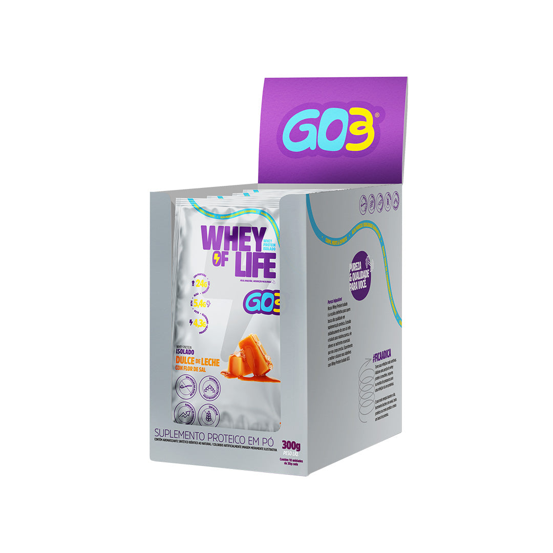 WHEY PROTEIN ISOLADO DISPLAY 10 SACHÊS GO3