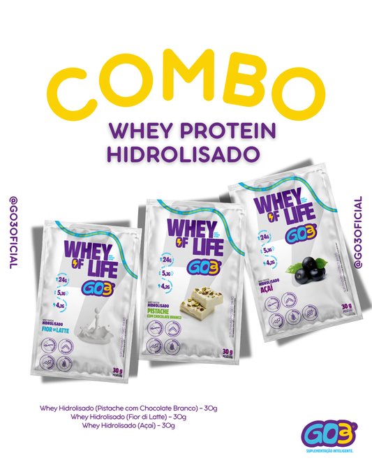 Combo WHEY PROTEIN HIDROLISADO GO3