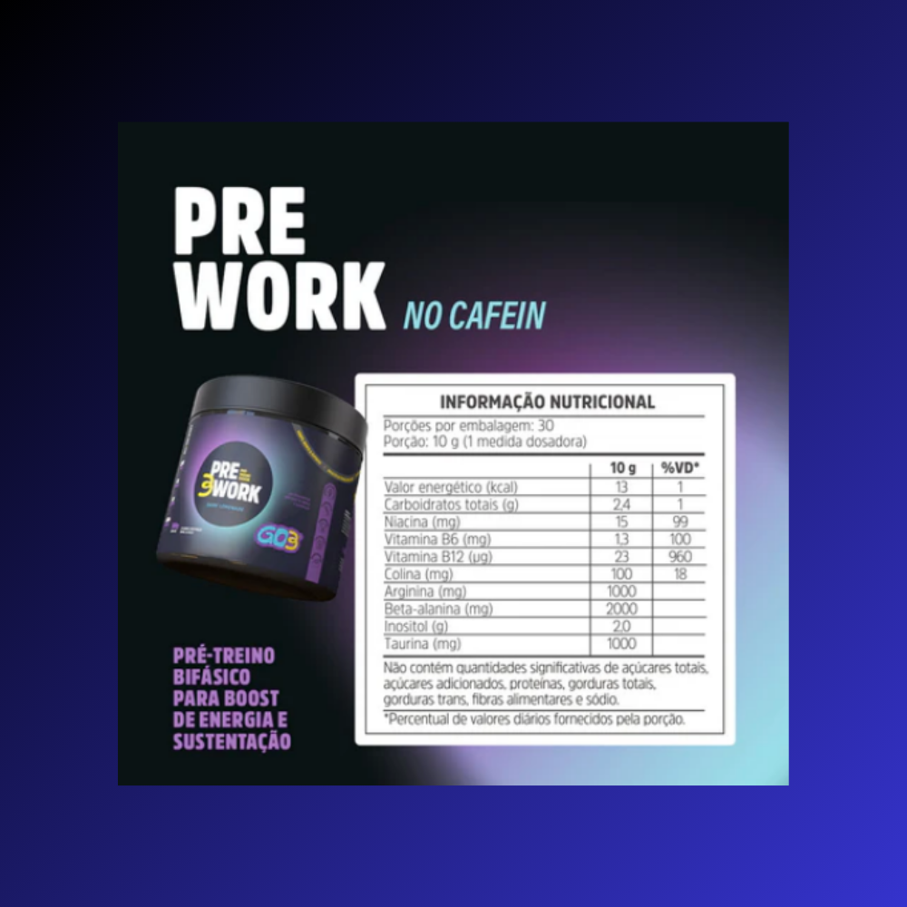 PRE3WORK GO3                                     (No cafein)