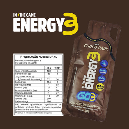 ENERGY3 GO3 - 10 UNIDADES - CHOCO DARK