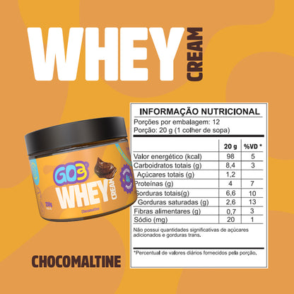 WHEY CREAM PROTEICO GO3 - 250 G