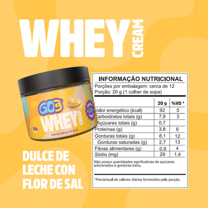 WHEY CREAM PROTEICO GO3 - 250 G