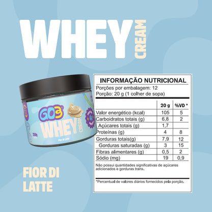 WHEY CREAM PROTEICO GO3 - 250 G