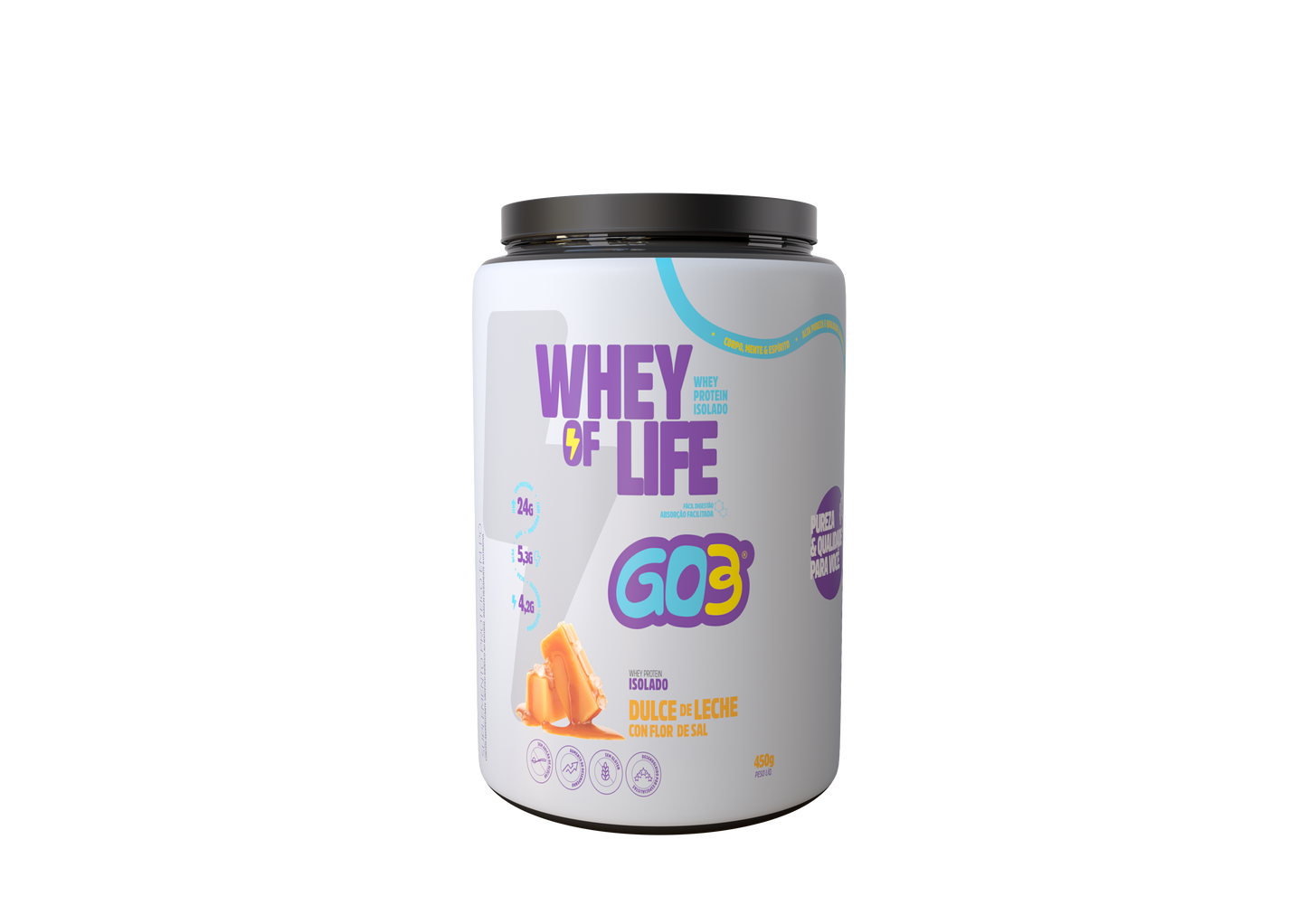 WHEY PROTEIN ISOLADO GO3 - 450 G