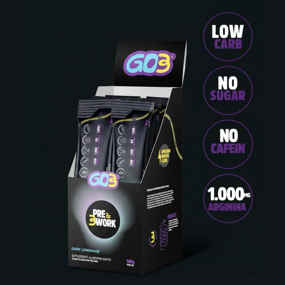 PRE3WORK DISPLAY 14 SACHÊS  (NO CAFEIN)  GO3
