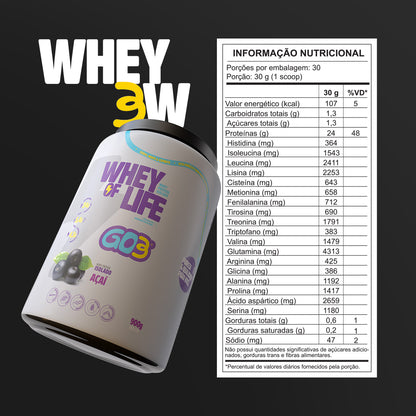 WHEY PROTEIN ISOLADO GO3 - 900 g