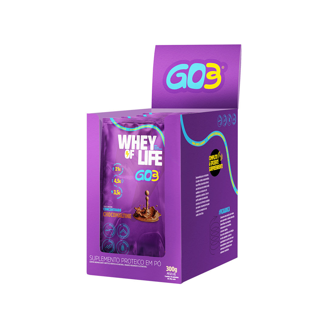 WHEY PROTEIN CONCENTRADO DISPLAY 10 SACHÊS GO3